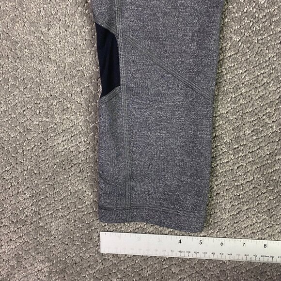 Lululemon Pace Rival Crop 22" Women's Size 6 Heathered Grey Black Gray Leggings - Picture 11 of 13